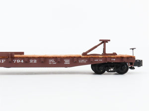 S Scale American Models 6018 ATSF Santa Fe Railroad Flat Car #79422