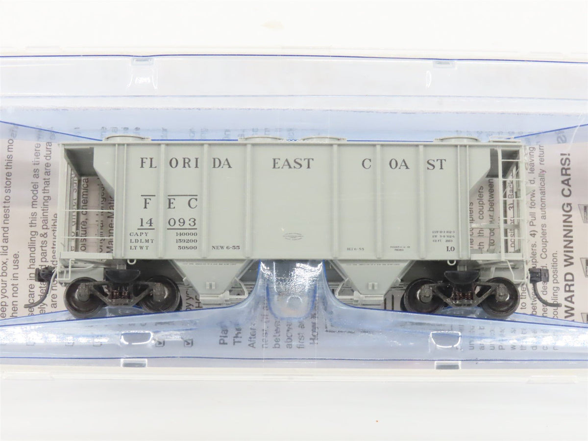 HO Scale Kadee 8626 FEC Florida East Coast Covered 2-Bay Hopper #14093 Sealed