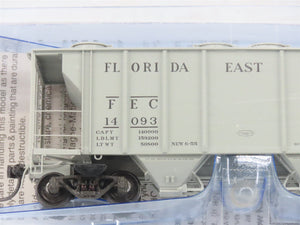 HO Scale Kadee 8626 FEC Florida East Coast Covered 2-Bay Hopper #14093 Sealed