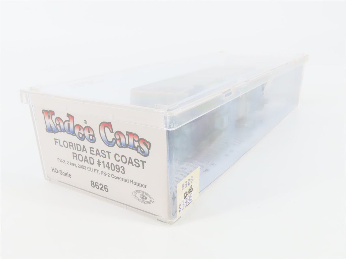 HO Scale Kadee 8626 FEC Florida East Coast Covered 2-Bay Hopper #14093 Sealed