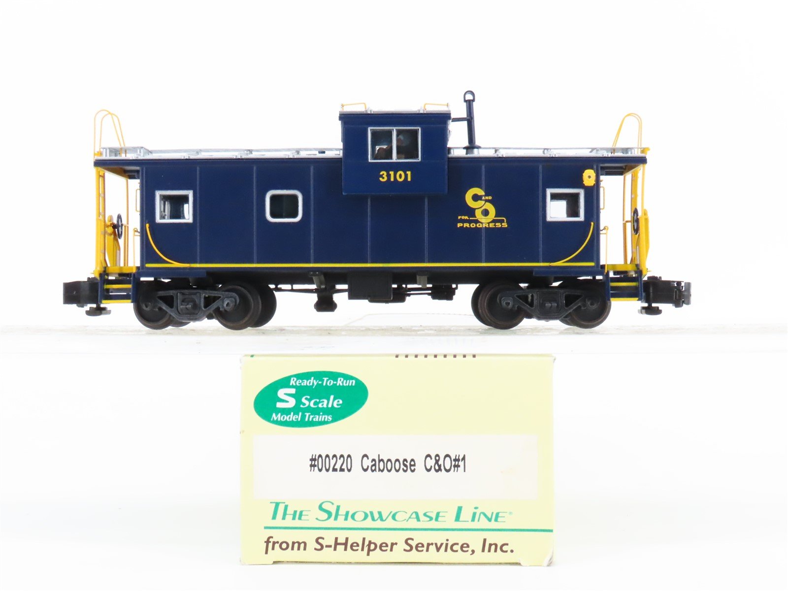 S Scale S-Helper Service Showcase Line 00220 C&O Chesapeake & Ohio Caboose #3101