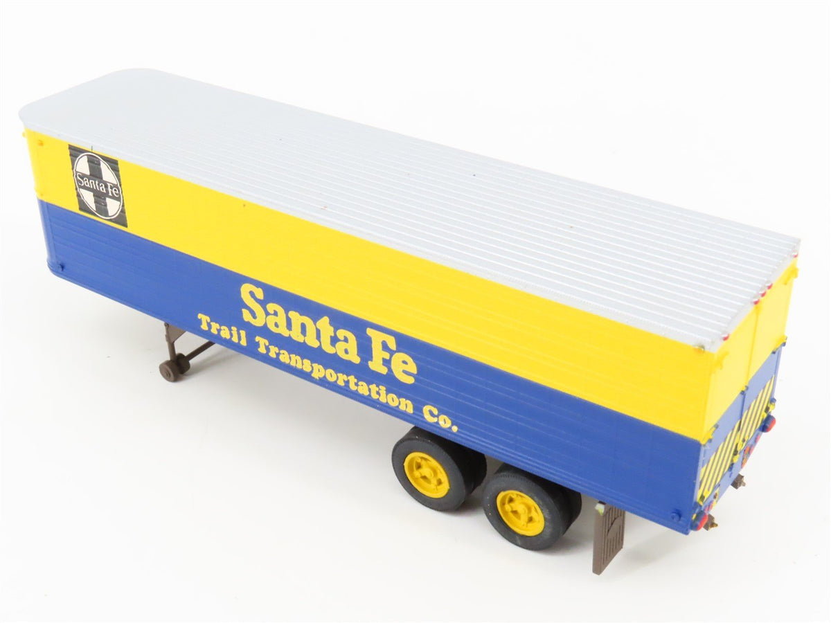 S Scale S-Helper Service Showcase Line 00300-7 ATSF Flat Car #92752 w/ Trailer