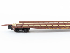 S Scale S-Helper Service Showcase Line 00300-7 ATSF Flat Car #92752 w/ Trailer