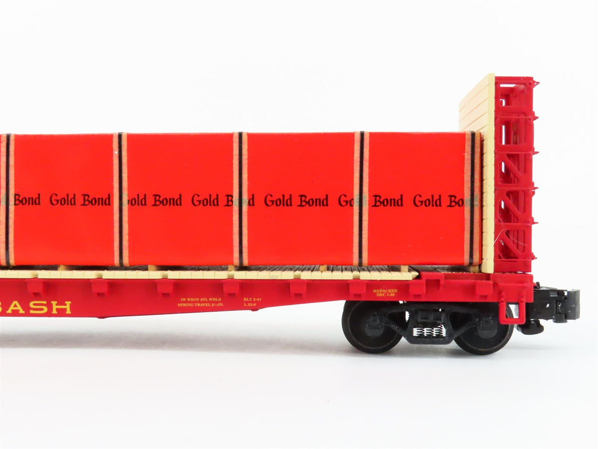 S Scale S-Helper Service Showcase Line 00166 WAB Wabash Flat Car #181 w/ Load