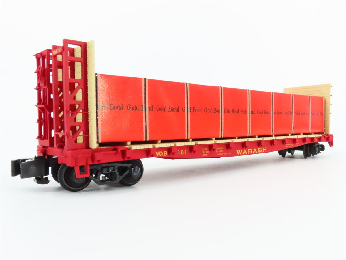 S Scale S-Helper Service Showcase Line 00166 WAB Wabash Flat Car #181 w/ Load