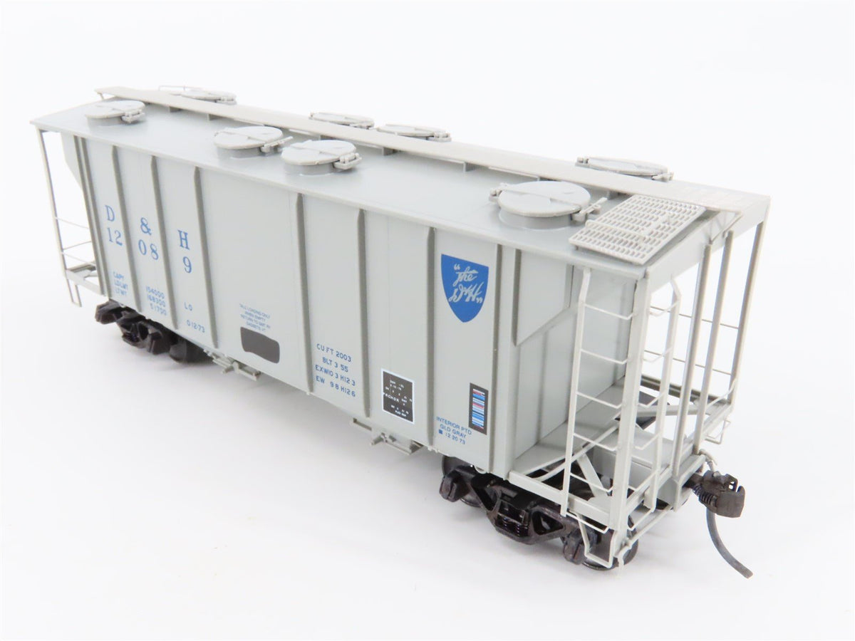 HO Scale Kadee 8620 D&amp;H Delaware &amp; Hudson Covered 2-Bay Hopper Car #12089