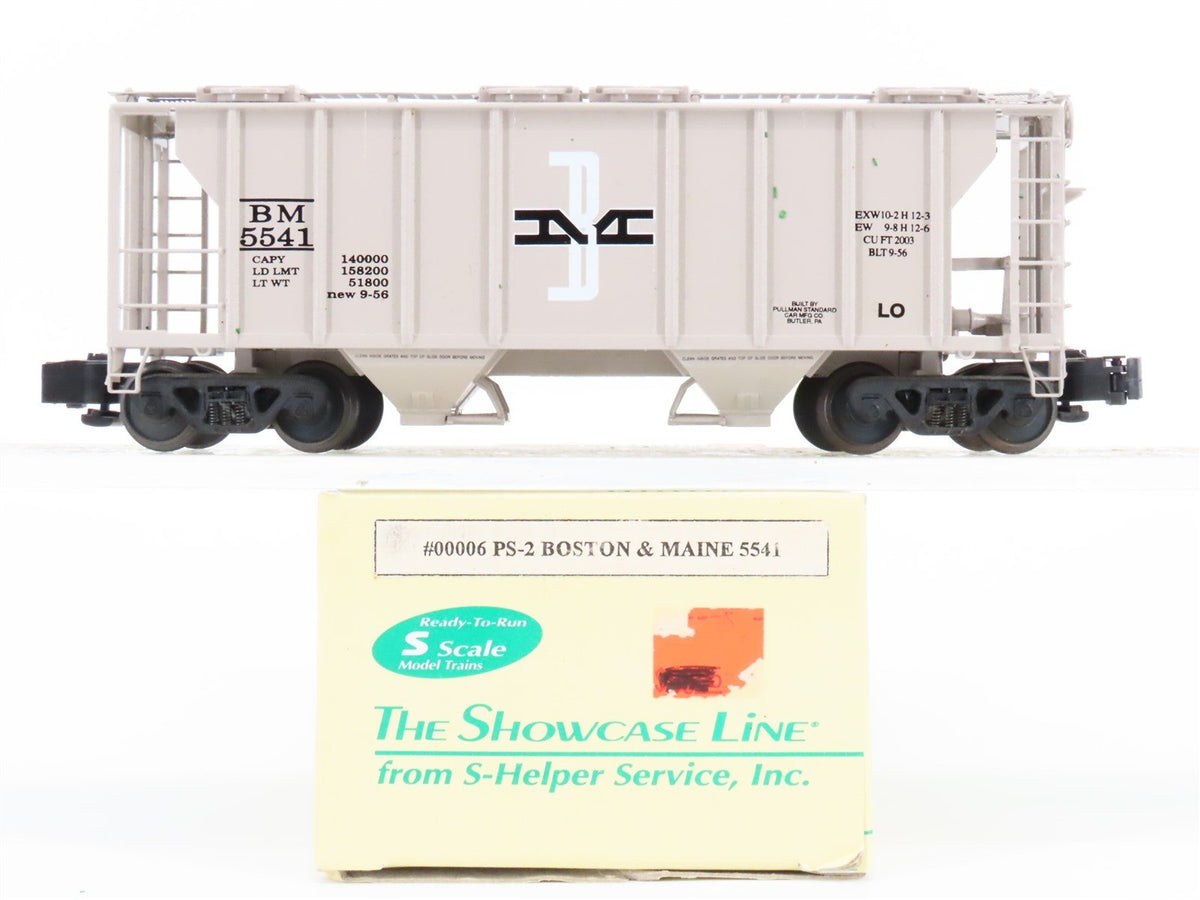 S Scale S-Helper Service Showcase Line 00006 BM Railroad 2-Bay Hopper #5541