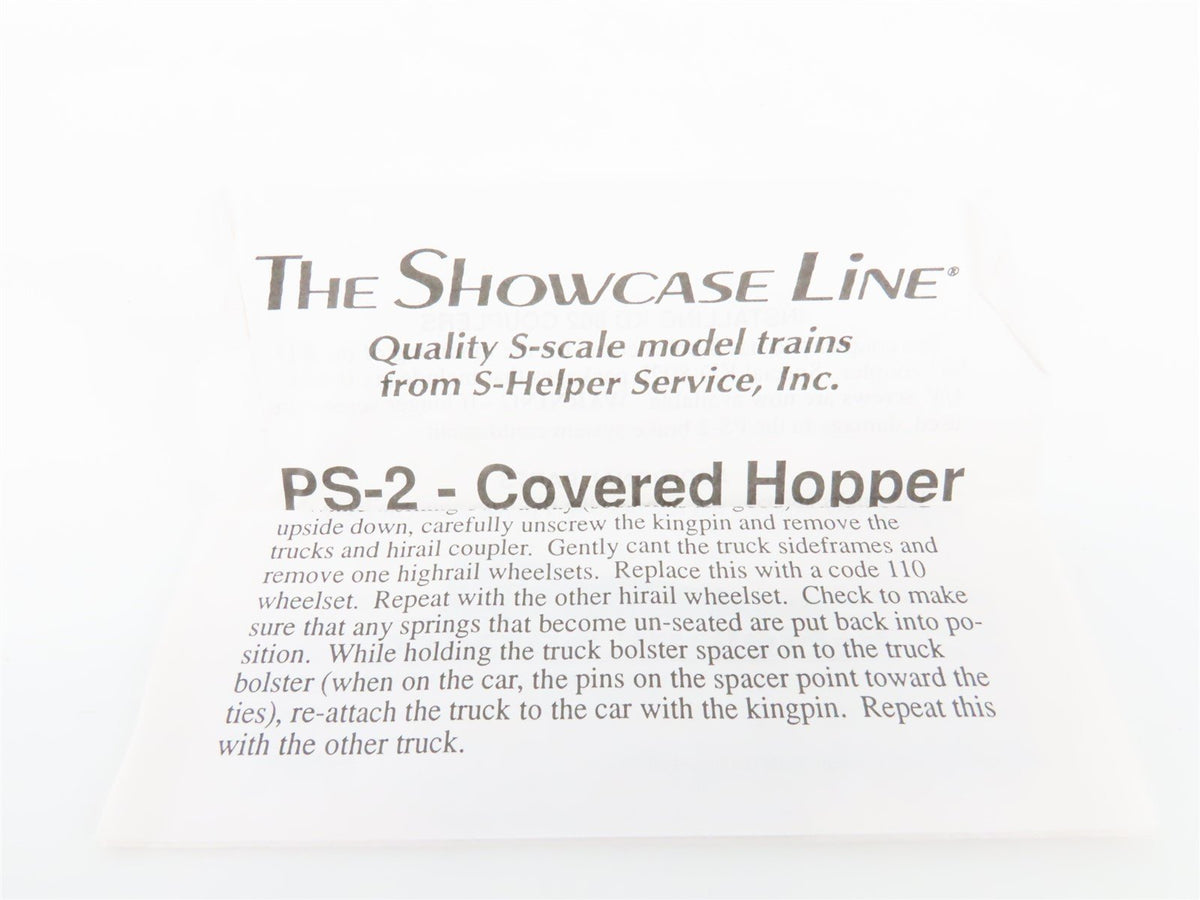 S Scale S-Helper Service Showcase Line 00087 RSRX Revere Sugar 2-Bay Hopper #133