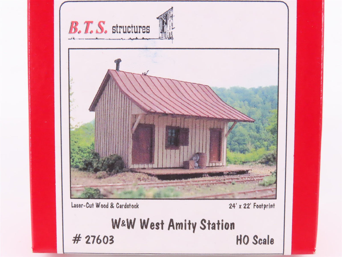 HO 1/87 Scale B.T.S. Structures Kit #27603 W&amp;W West Amity Station