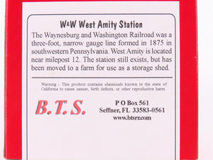 HO 1/87 Scale B.T.S. Structures Kit #27603 W&W West Amity Station