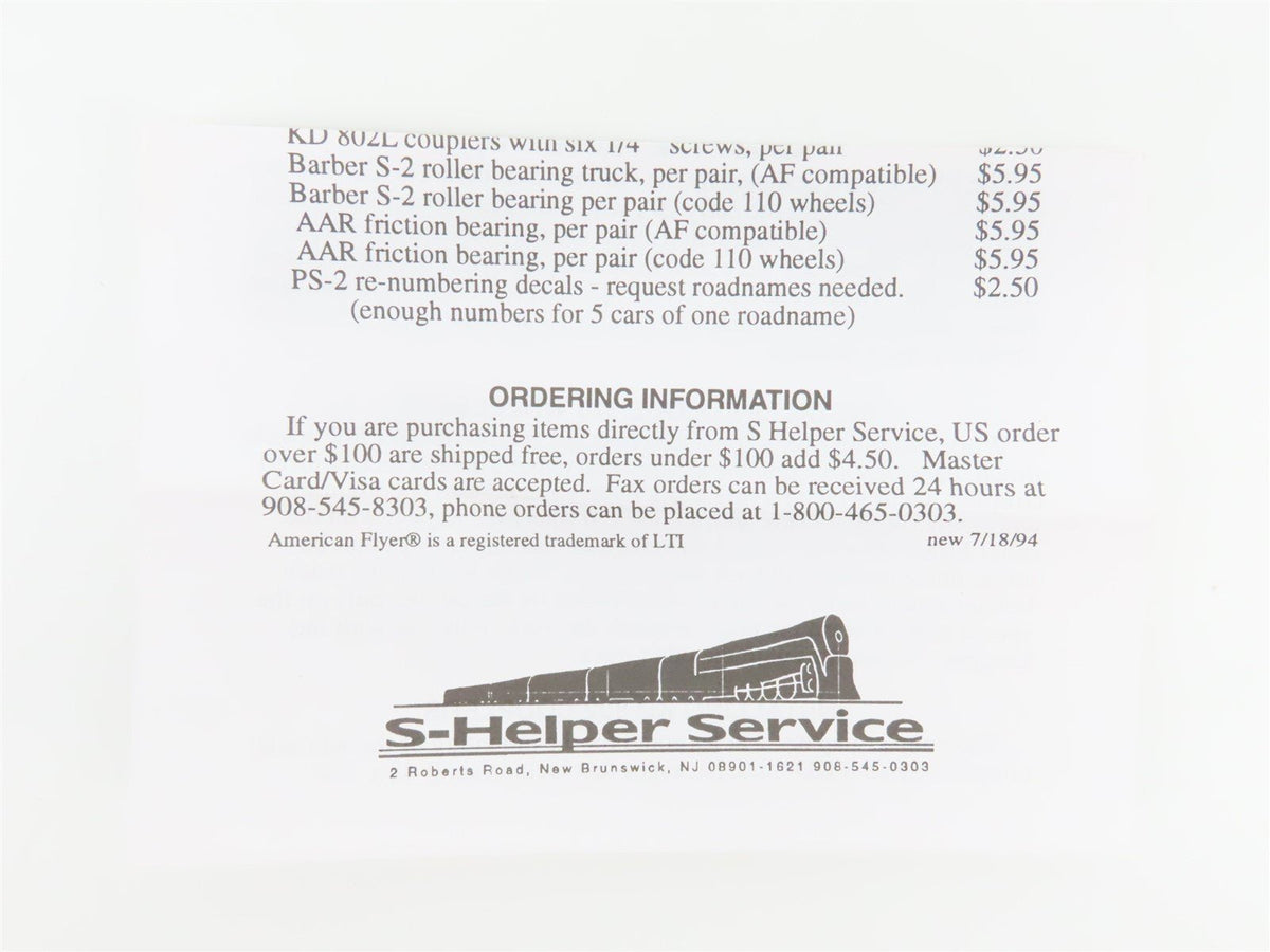 S Scale S-Helper Service Showcase Line 00040-2 BN Railroad 2-Bay Hopper #424702