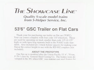 S Scale S-Helper Service Showcase Line 00191 NYC Flat Car #499701 w/ Trailer