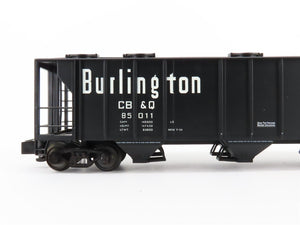 S Scale S-Helper Service Showcase Line 00420 CB&Q Burlington Route 3-Bay Hopper