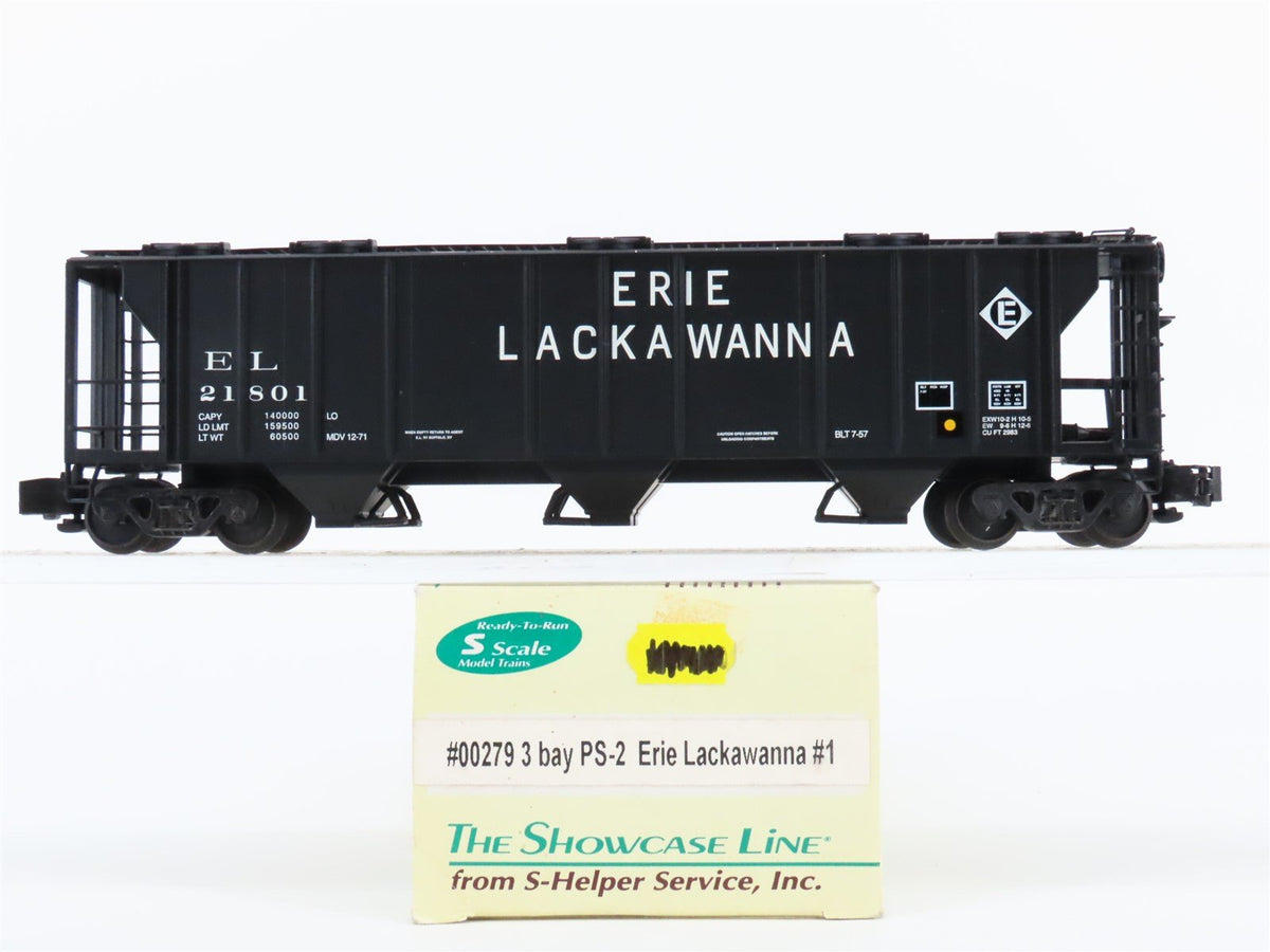 S Scale S-Helper Service Showcase Line 00279 EL Railroad 2-Bay Hopper #21801