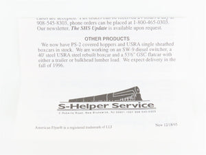 S Scale S-Helper Service Showcase Line 00137 CB&Q Burlington Route Stock Car