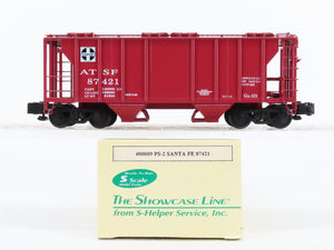 S Scale S-Helper Service Showcase Line 00009 ATSF Santa Fe 2-Bay Hopper #87421