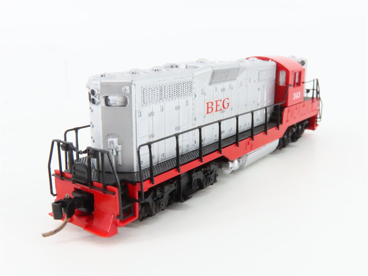 N Scale Atlas BEG Railway EMD GP7 Diesel Locomotive #343- Custom