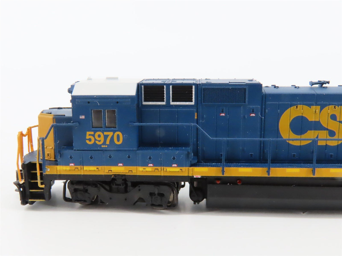 N Scale Atlas CSX &quot;Yn3 Scheme&quot; GE Dash 8-40B Diesel #5970 - DCC Ready