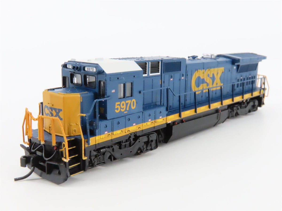 N Scale Atlas CSX &quot;Yn3 Scheme&quot; GE Dash 8-40B Diesel #5970 - DCC Ready