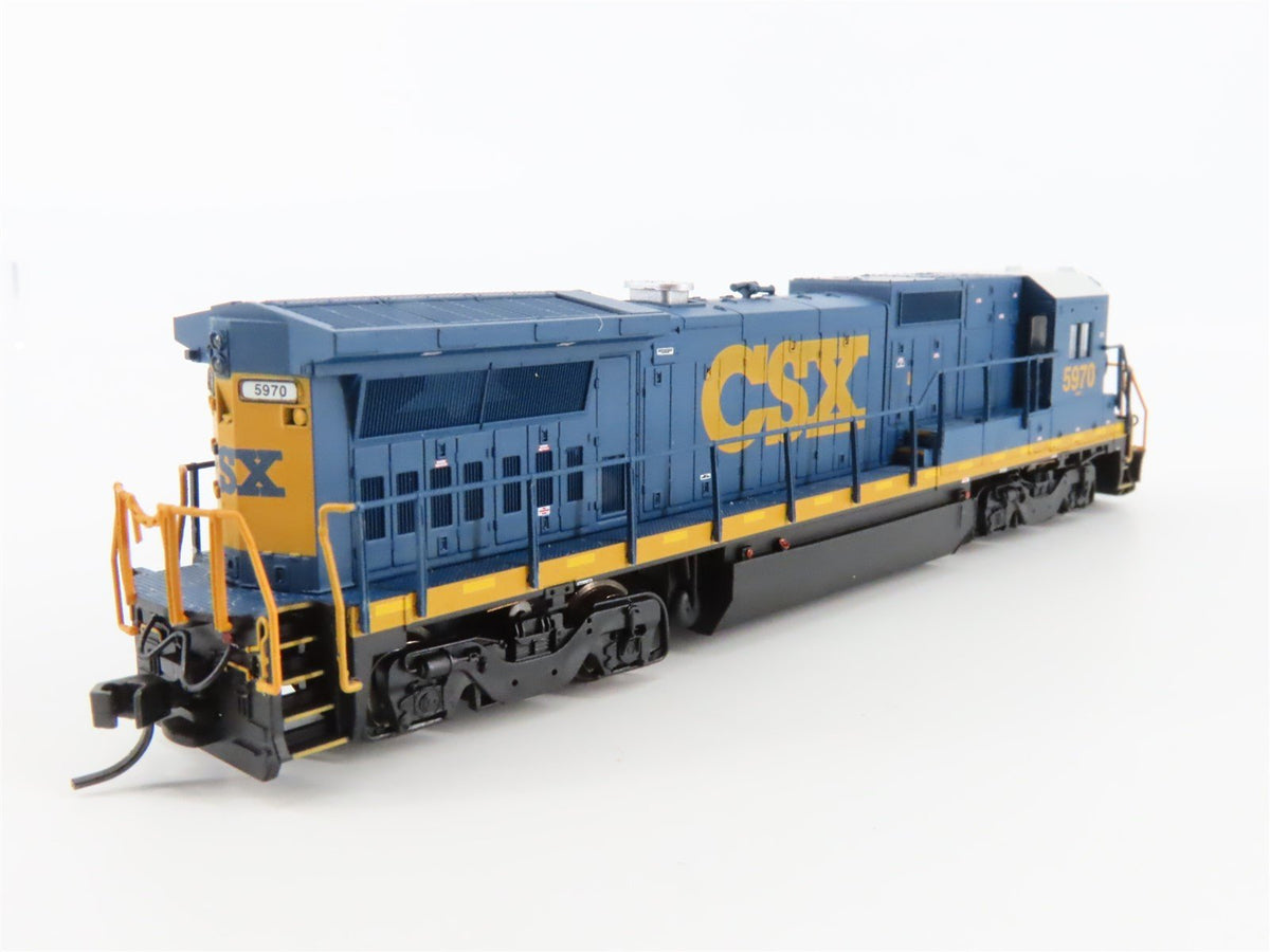 N Scale Atlas CSX &quot;Yn3 Scheme&quot; GE Dash 8-40B Diesel #5970 - DCC Ready