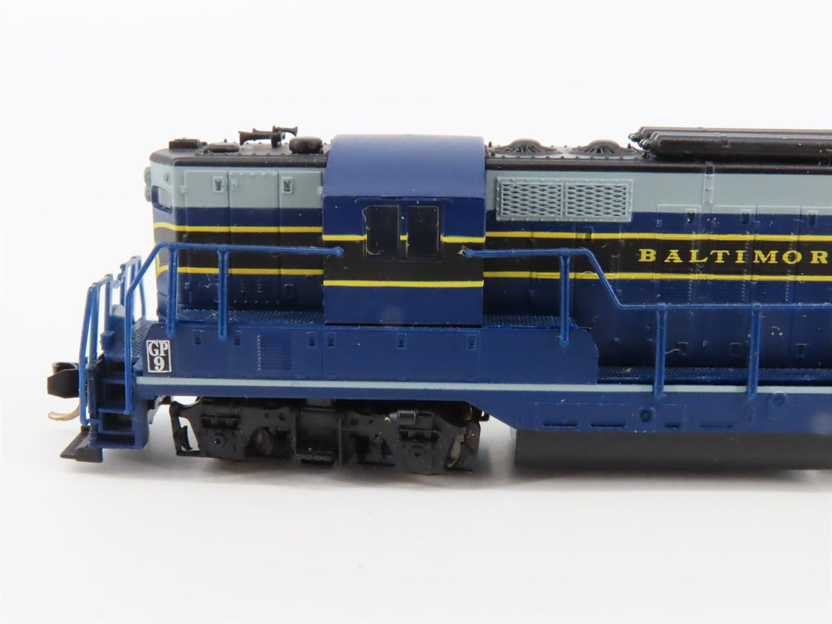 N Scale Atlas B&amp;O Baltimore &amp; Ohio EMD GP9TT Diesel Locomotive No#