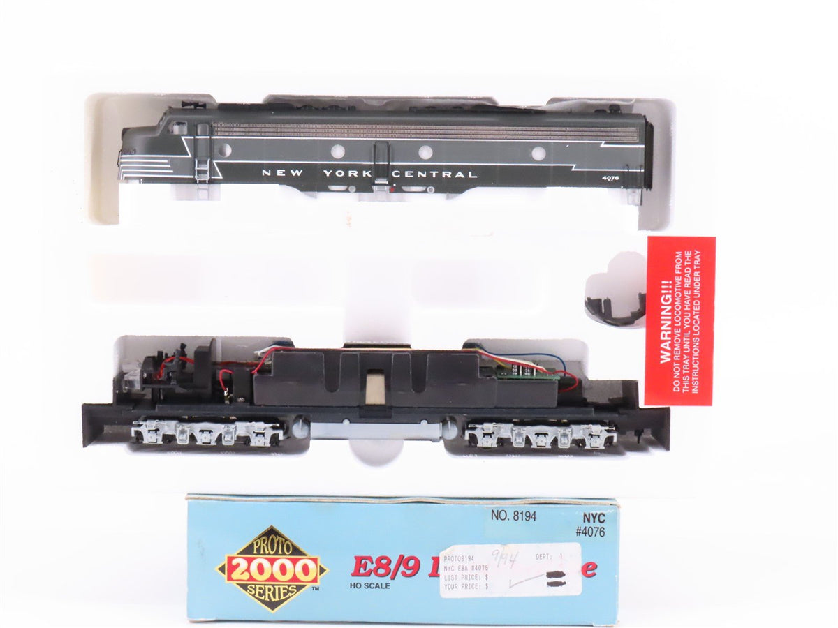 HO Scale Proto 2000 8194 NYC New York Central E8/9A Diesel Locomotive #4076