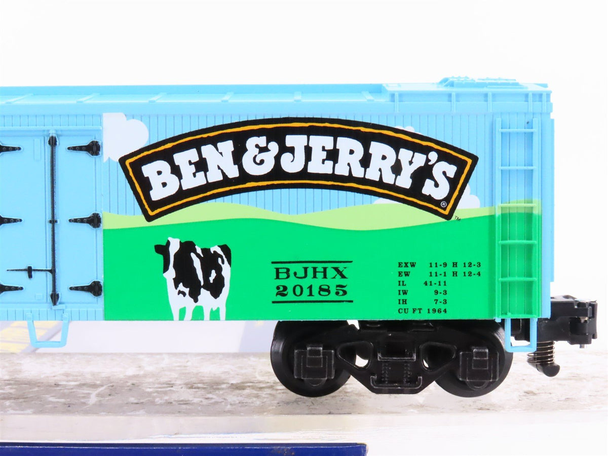 S Scale American Flyer 6-44146 TCA BJHX Ben &amp; Jerry&#39;s Wood Sided Reefer #20185