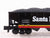 S Scale American Flyer 6-48637 ATSF Santa Fe Railroad 2-Bay Hopper 187227 w/Load