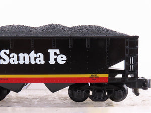 S Scale American Flyer 6-48637 ATSF Santa Fe Railroad 2-Bay Hopper 187227 w/Load