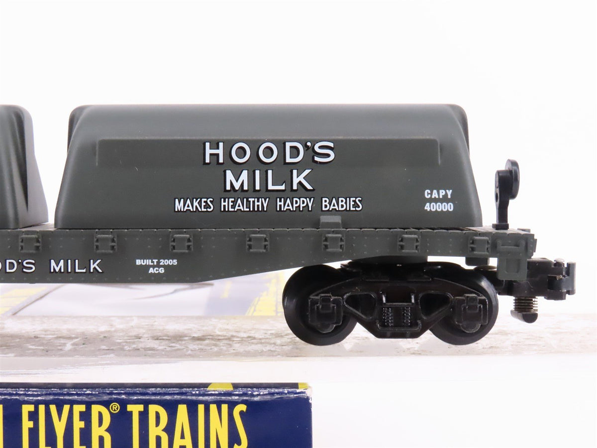 S Scale American Flyer 6-48538 GPEX Hood&#39;s Flat Car #48538 w/ Milk Containers