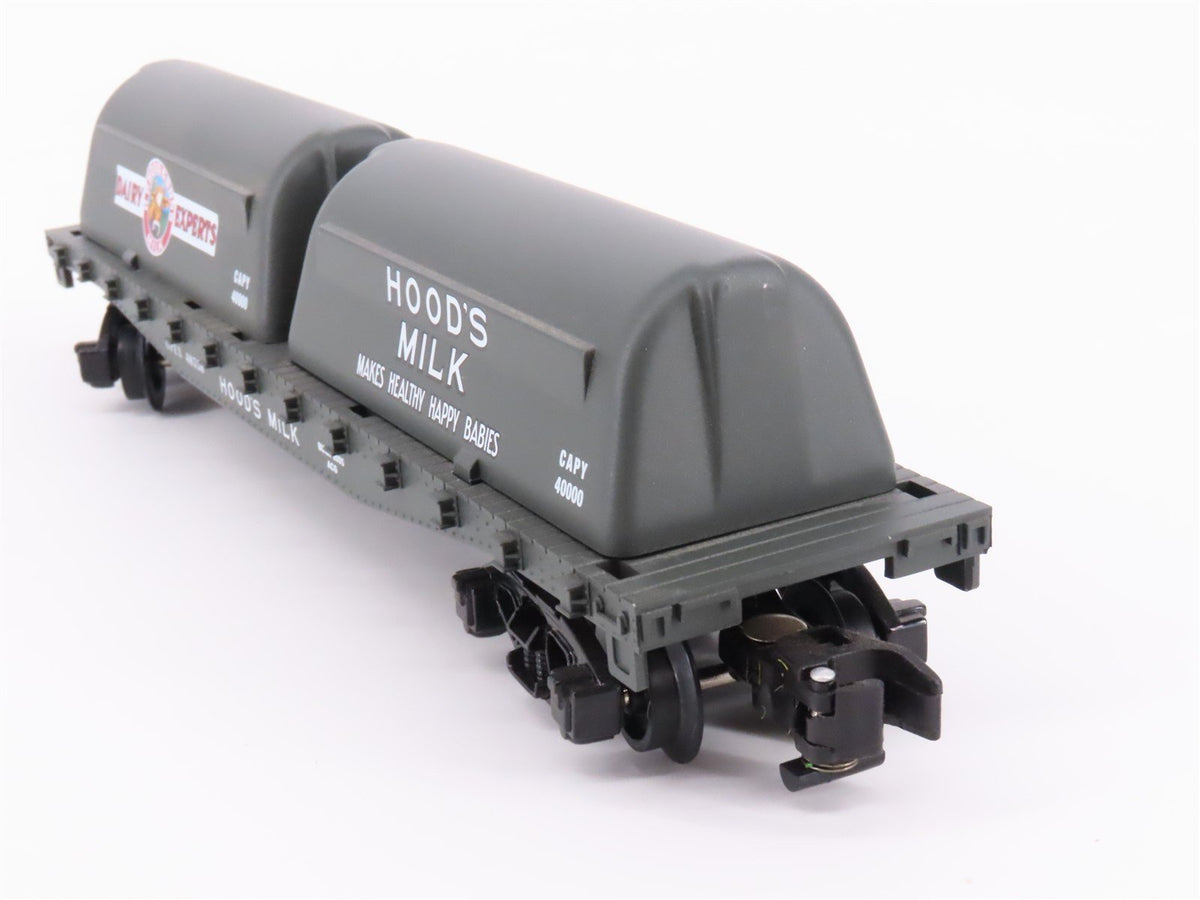 S Scale American Flyer 6-48538 GPEX Hood&#39;s Flat Car #48538 w/ Milk Containers