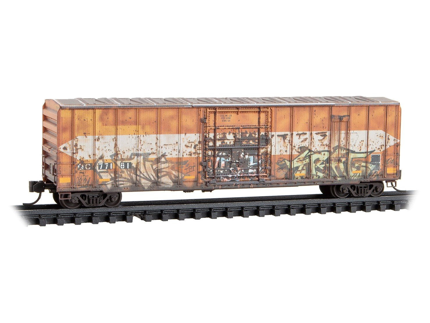 N Micro-Trains MTL 02744540 QC/ex-EACH 50' Box Car w/Graffiti - Ex-Per Diem #8