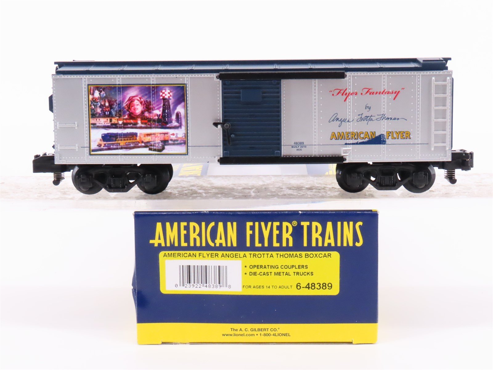 S Scale American Flyer 6-48389 Angela Trotta Thomas Single Door Box Car