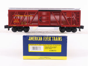 S Scale American Flyer 6-48373 UP Union Pacific Railroad Stock Car #48155D