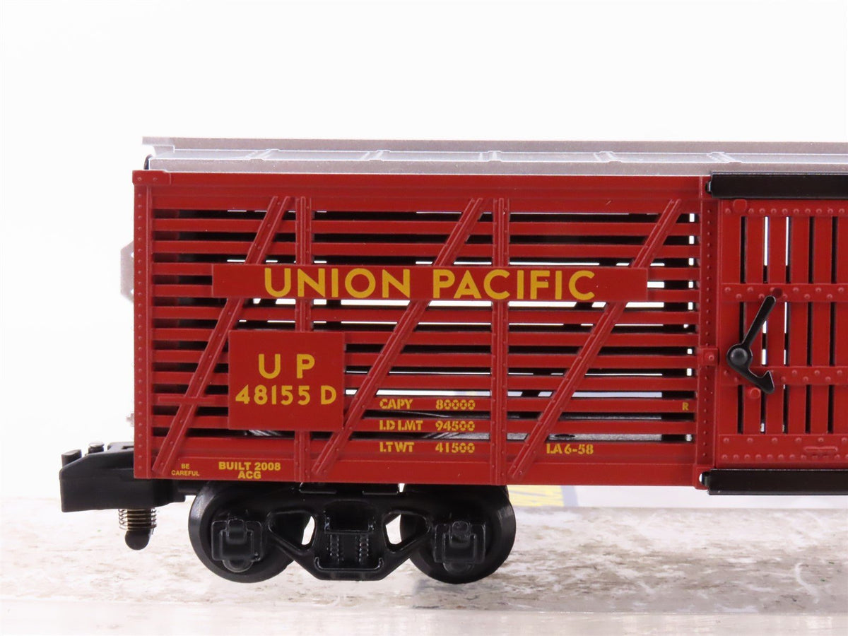 S Scale American Flyer 6-48373 UP Union Pacific Railroad Stock Car #48155D