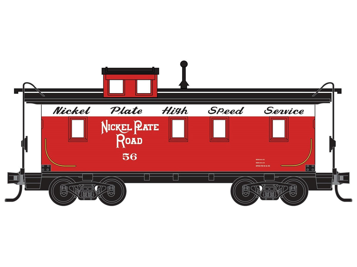 N Micro-Trains MTL 05100360 NKP &quot;High Speed Service&quot; Offset Cupola Caboose #56