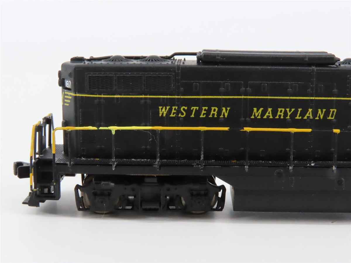 N Scale Atlas WM Western Maryland EMD GP7TT Diesel Locomotive #187 - Custom