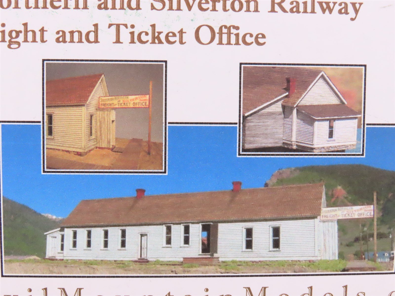 HO Anvil Mountain Models Kit #AMM-102 Silverton Northern & Railway Ticket Office