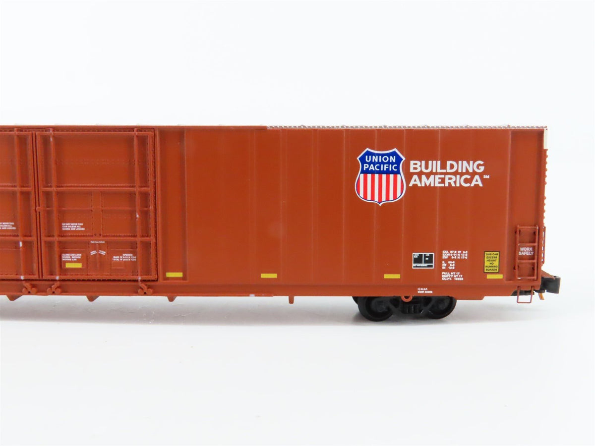 N Scale TrainWorx WP/UP Union Pacific 86&#39; Double Plug Door Box Car #86092