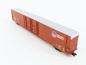 N Scale TrainWorx WP/UP Union Pacific 86' Double Plug Door Box Car #86092