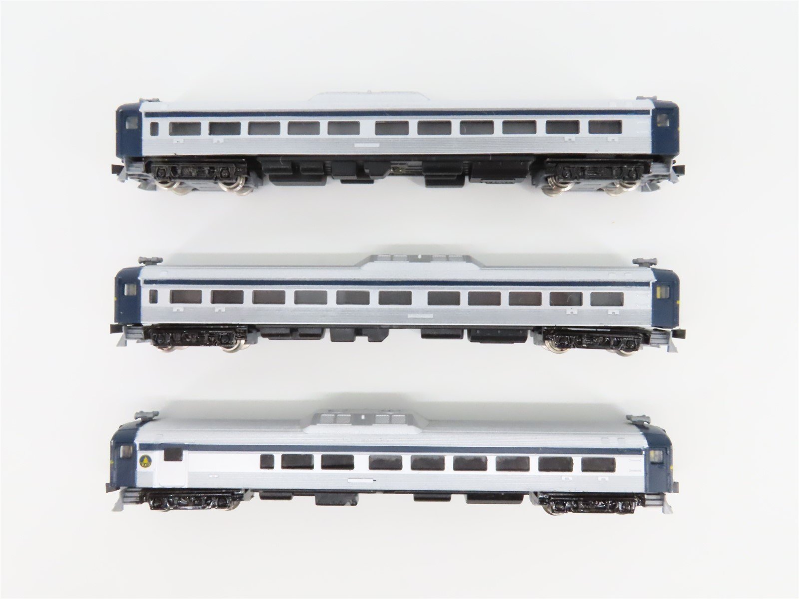 N Scale Con-Cor B&O Baltimore & Ohio Budd RDC-1 Rail Diesel Car 3-Unit Set