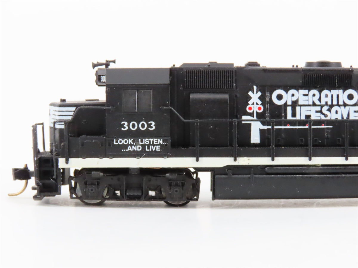 N Atlas NS Norfolk Southern &quot;Operation Lifesaver&quot; EMD GP40 Diesel #3003 - Custom