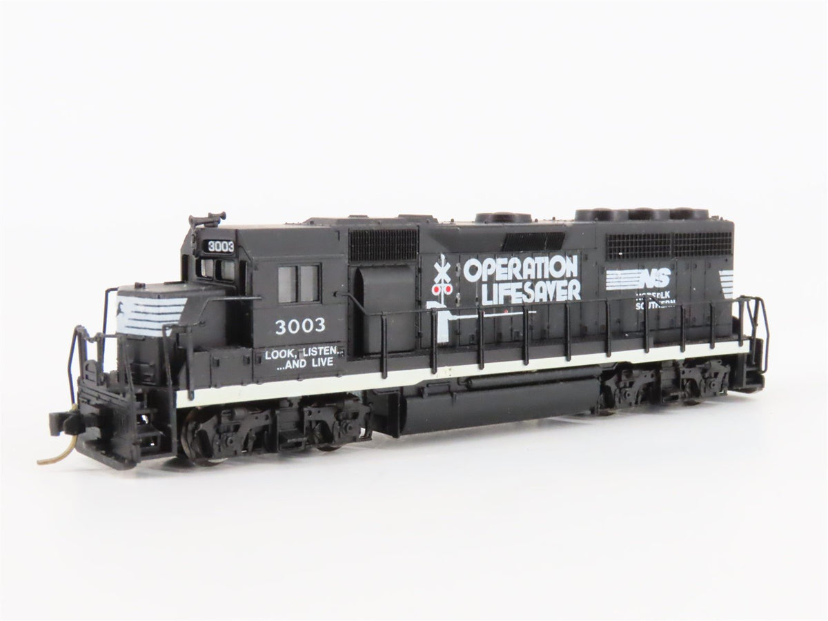 N Atlas NS Norfolk Southern &quot;Operation Lifesaver&quot; EMD GP40 Diesel #3003 - Custom