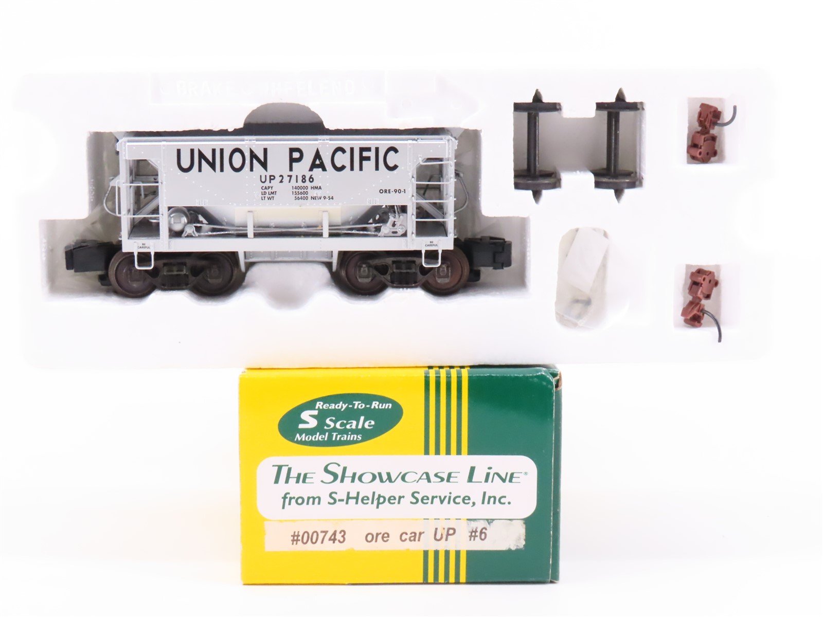 S Scale S-Helper Showcase 00743 UP Union Pacific Ore Car #27186