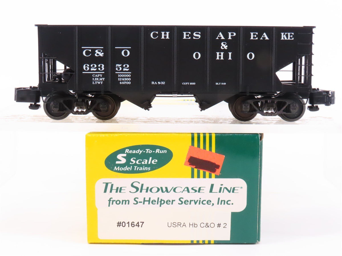 S Scale S-Helper Showcase 01647 C&amp;O Chesapeake &amp; Ohio USRA 2-Bay Hopper #62352