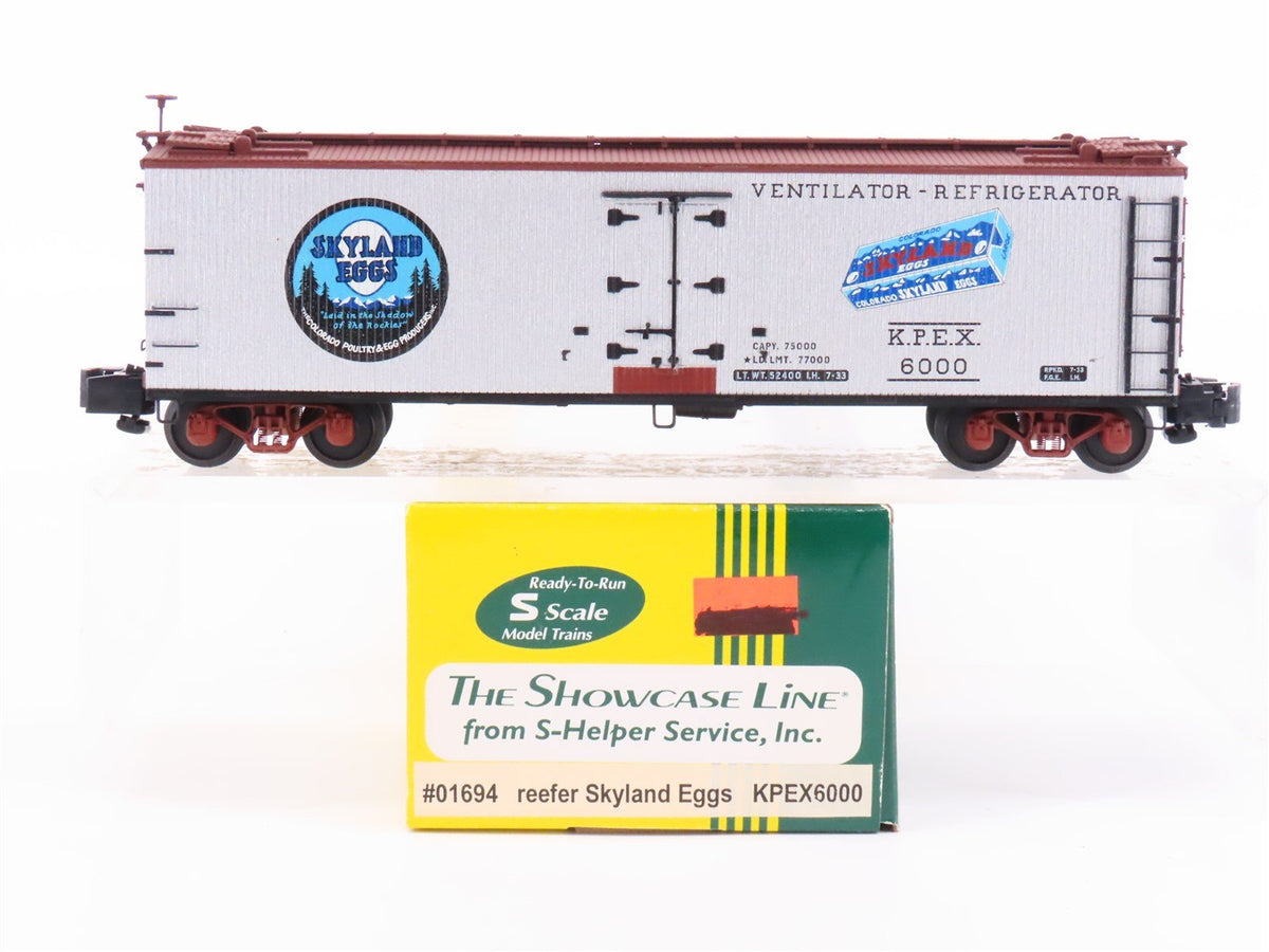 S Scale S-Helper Showcase 01694 KPEX Skyland Eggs Wooden Reefer #6000