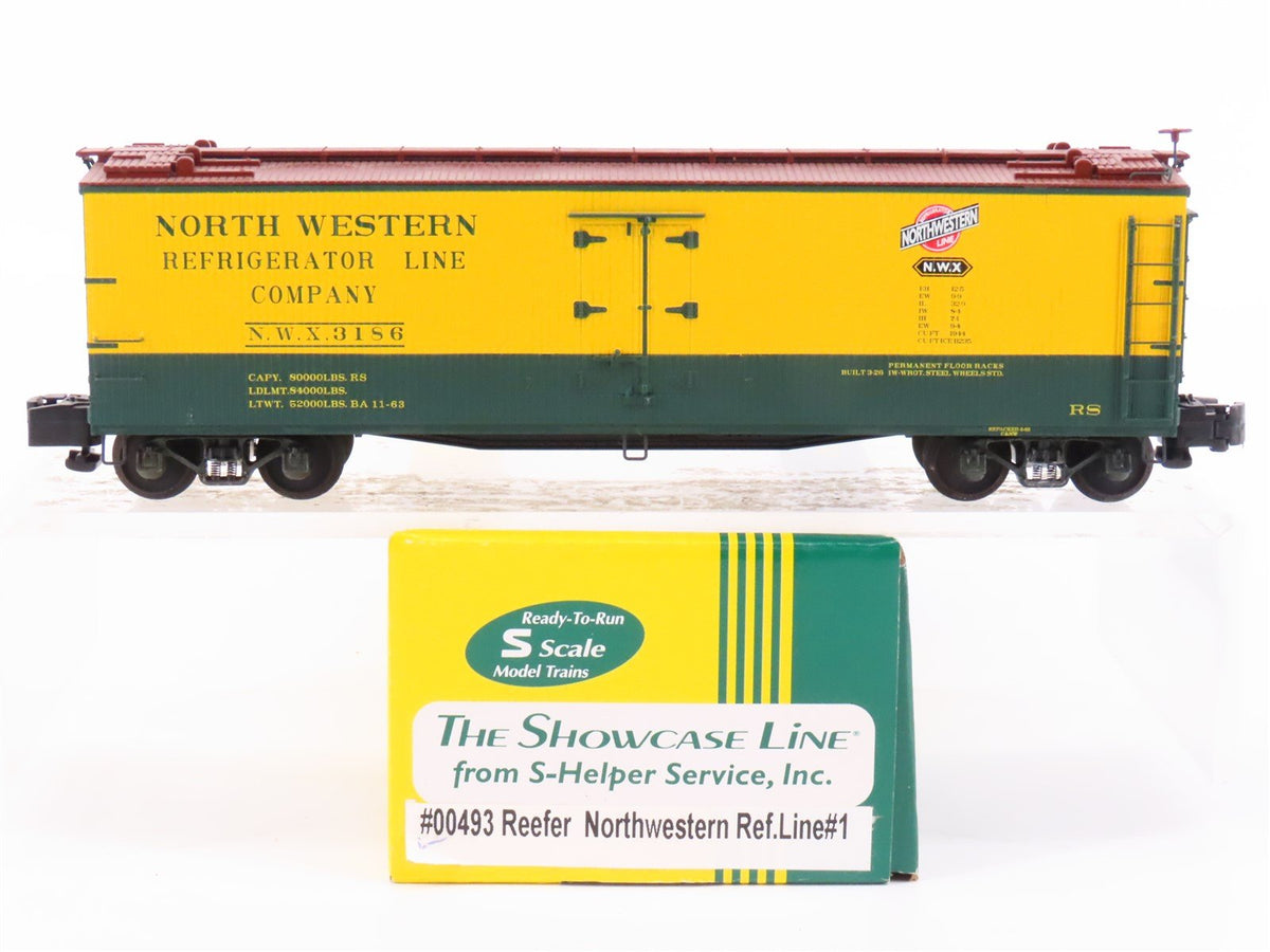 S Scale S-Helper Showcase 00493 NWX North Western Refrigerator Line Reefer #3186