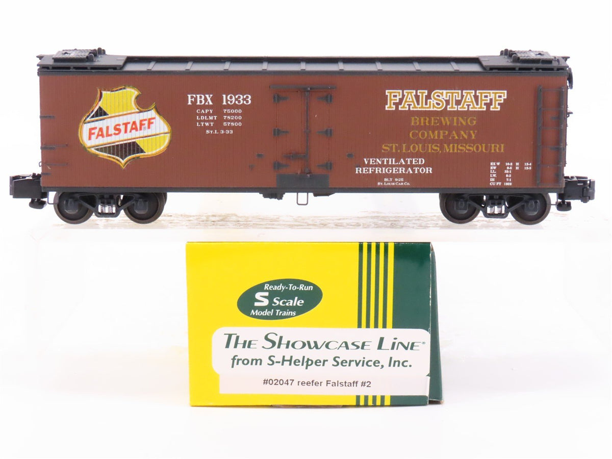 S Scale S-Helper Showcase 02047 FBX Falstaff Brewing Co. 40&#39; Reefer #1933