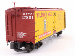 S Scale S-Helper Showcase 01276 URTC Wilson's Milk 40' Wooden Reefer #17501