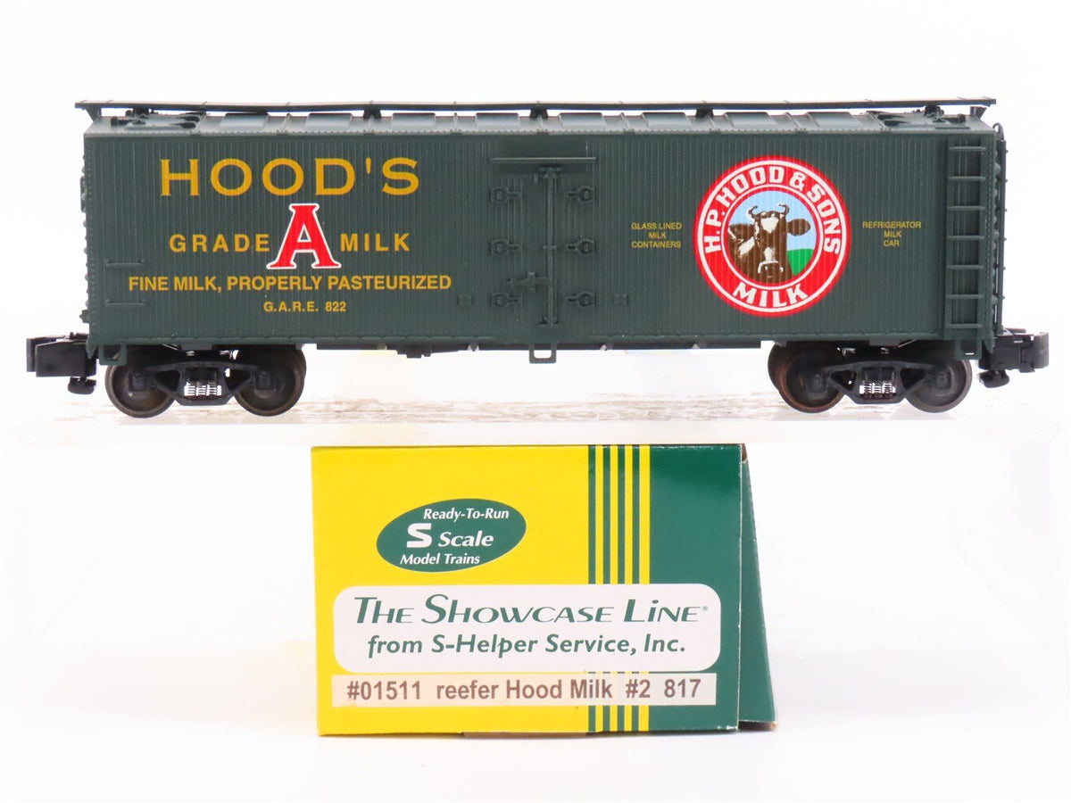 S Scale Crown Models GARE Hood&#39;s Grade A Milk 40&#39; Wooden Reefer #822